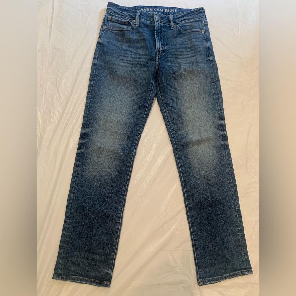 American Eagle Airflex Slim Straight Medium Wash Men's Jeans 29x30
